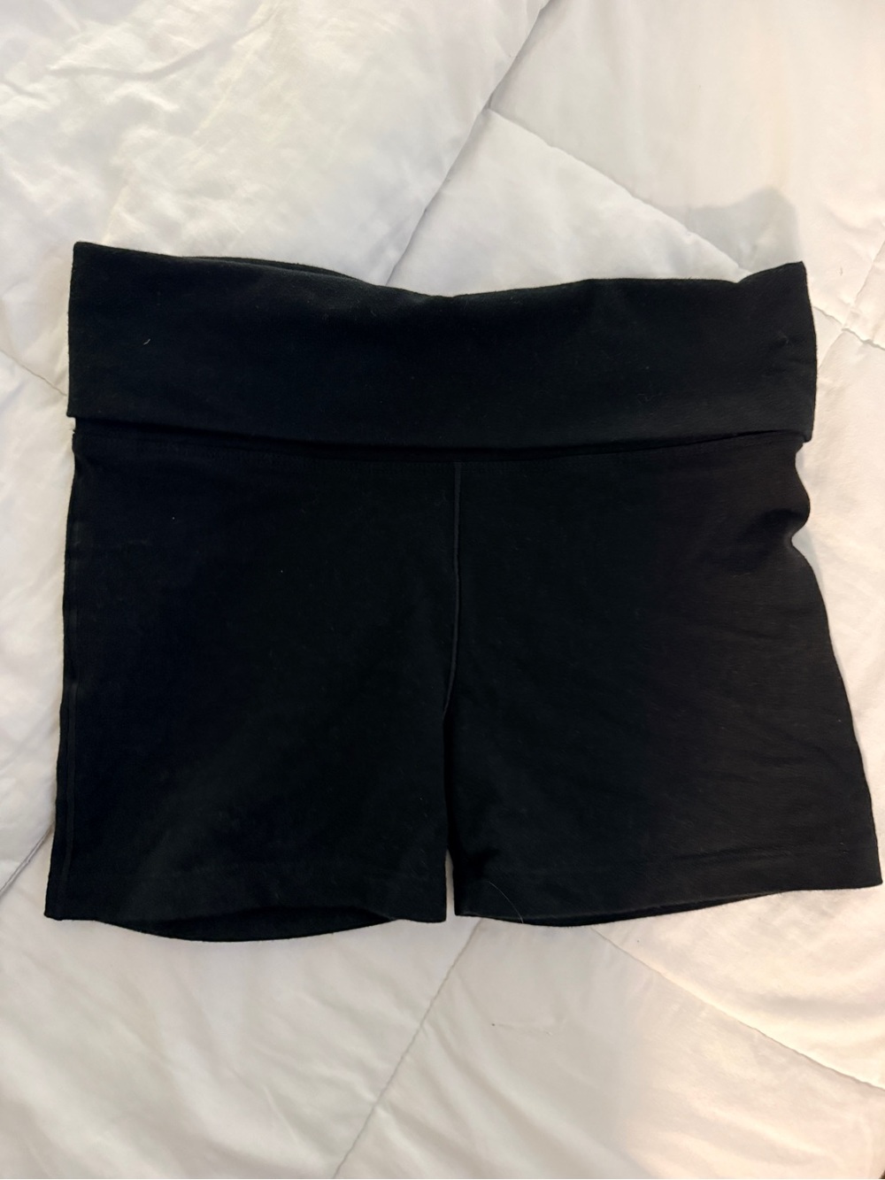 PINK Victoria's Secret Foldover Waist Workout Short Black Extra Small